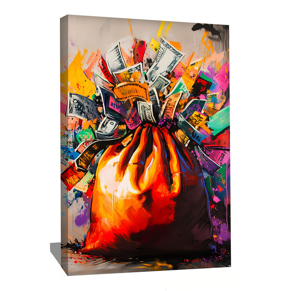 TABLEAU GRAFFITI BILLETS