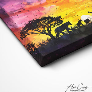 TABLEAU SAVANE AFRICAINE Alessio Cacciatore