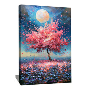Tableau Japonais Cerisier Bleu