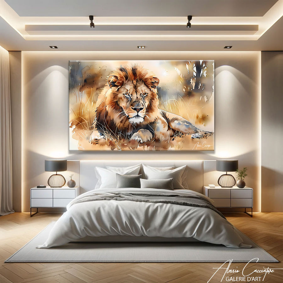 Peinture Savane Africaine – mise en situation