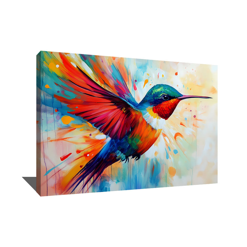TABLEAU OISEAU ABSTRAIT