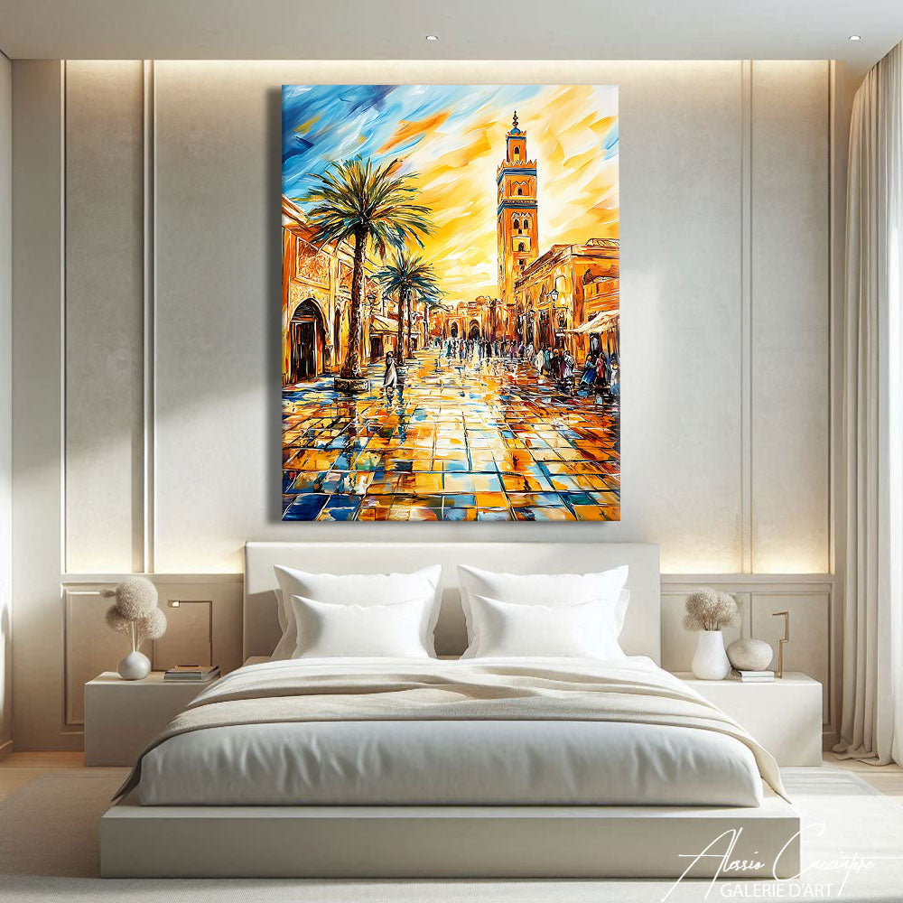 TABLEAU MAROC ABSTRAIT