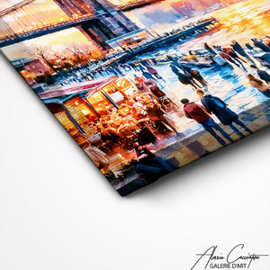 TABLEAU MANHATTAN ABSTRAIT Alessio Cacciatore