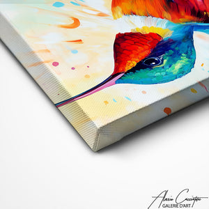 TABLEAU OISEAU ABSTRAIT Alessio Cacciatore