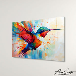 TABLEAU OISEAU ABSTRAIT Alessio Cacciatore