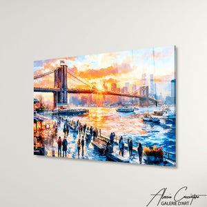 tableau coucher de soleil