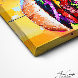 TABLEAU STREET ART BURGER Alessio Cacciatore
