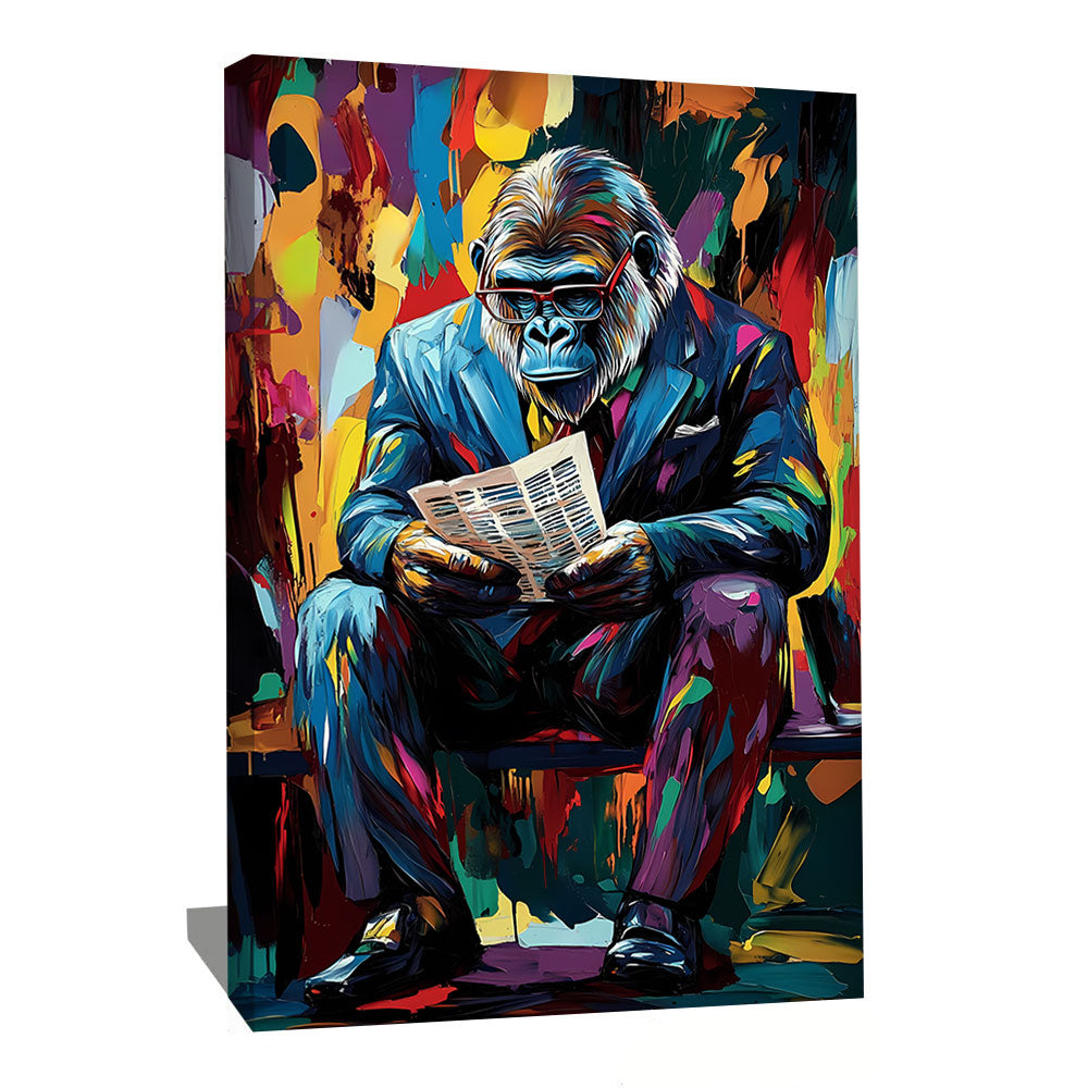 TABLEAU POP ART GORILLE