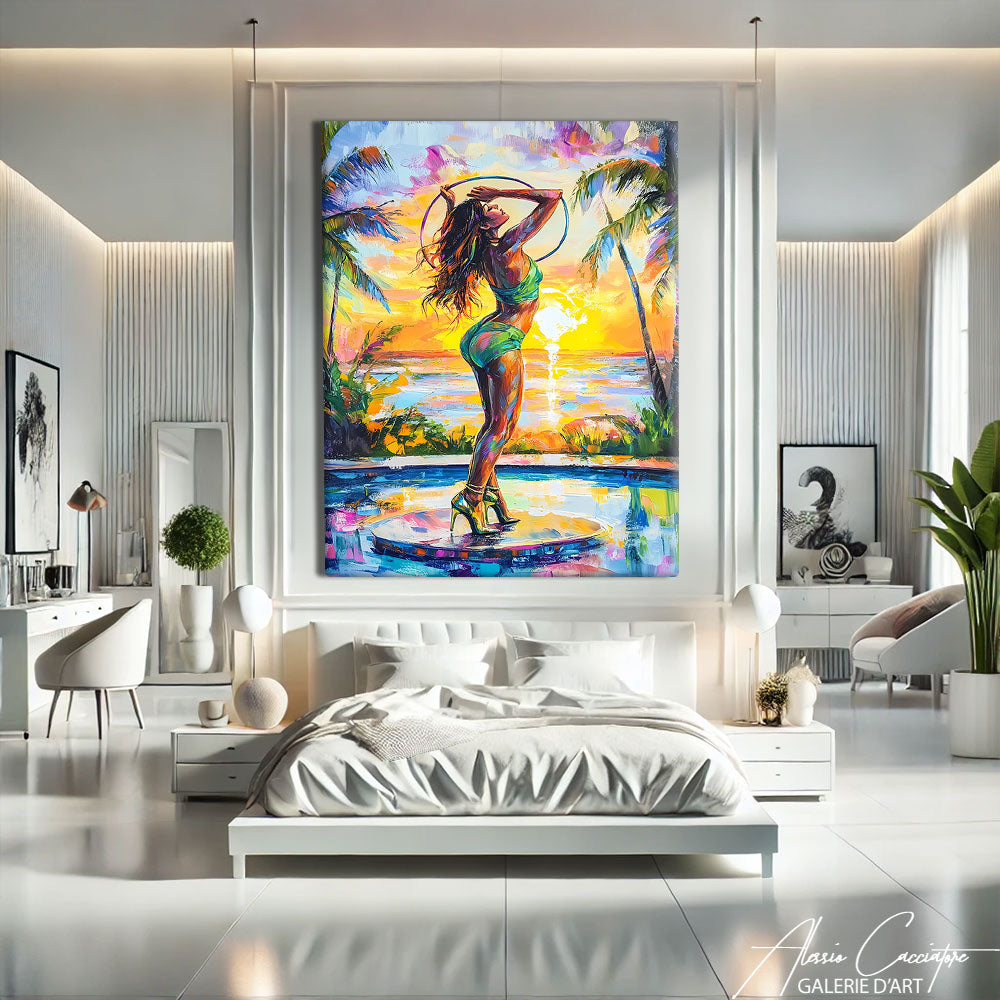 Tableau Couleur Vive Abstrait