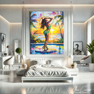Tableau Couleur Vive Abstrait