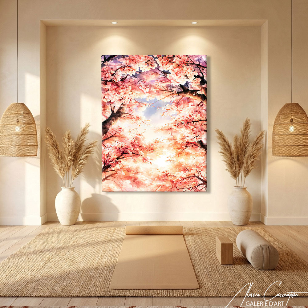 TABLEAU FLEUR DE CERISIER JAPONAIS