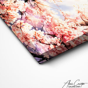 TABLEAU FLEUR DE CERISIER JAPONAIS Alessio Cacciatore