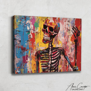 tableau tête de mort design