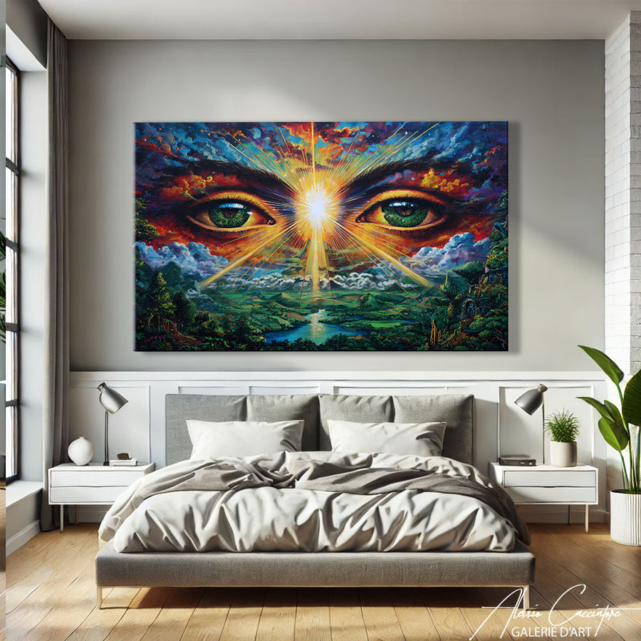Grand Tableau Paysage – mise en situation