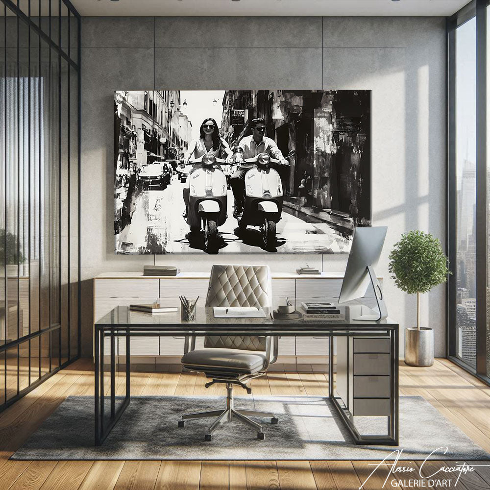 TABLEAU NOIR ABSTRAIT