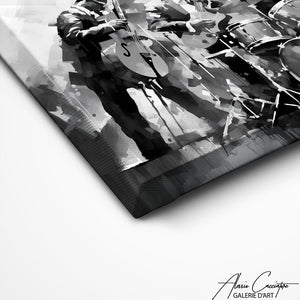 TABLEAU JAZZ NOIR ET BLANC Alessio Cacciatore