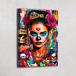 TABLEAU STREET ART FEMME