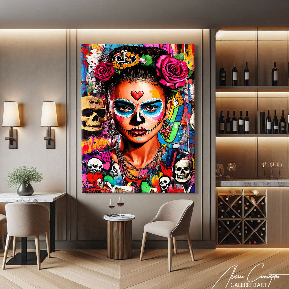 TABLEAU STREET ART FEMME