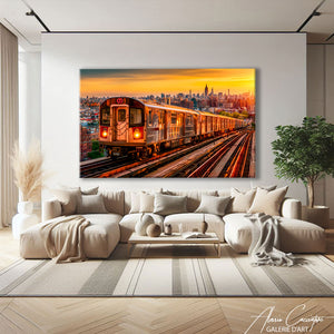 tableau coucher de soleil