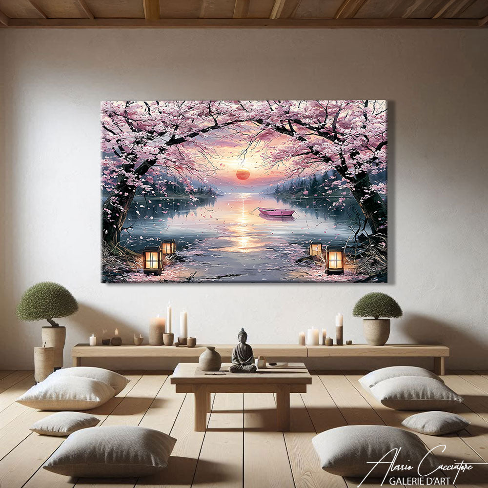 TABLEAU CERISIERS JAPONAIS