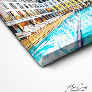 TABLEAU PISCINE ABSTRAITE AlessioCacciatore