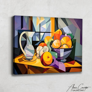 peinture nature morte cubiste