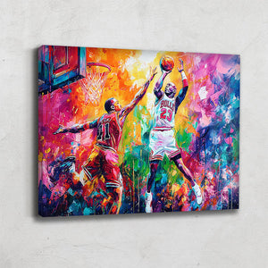 TABLEAU BASKET COLORÉ AlessioCacciatore