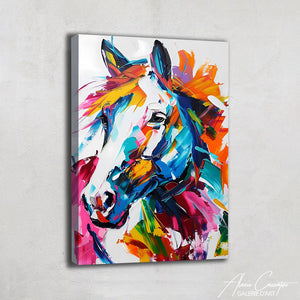 Tableau Cheval Multicolore