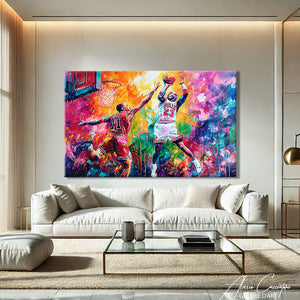 TABLEAU BASKET COLORÉ AlessioCacciatore