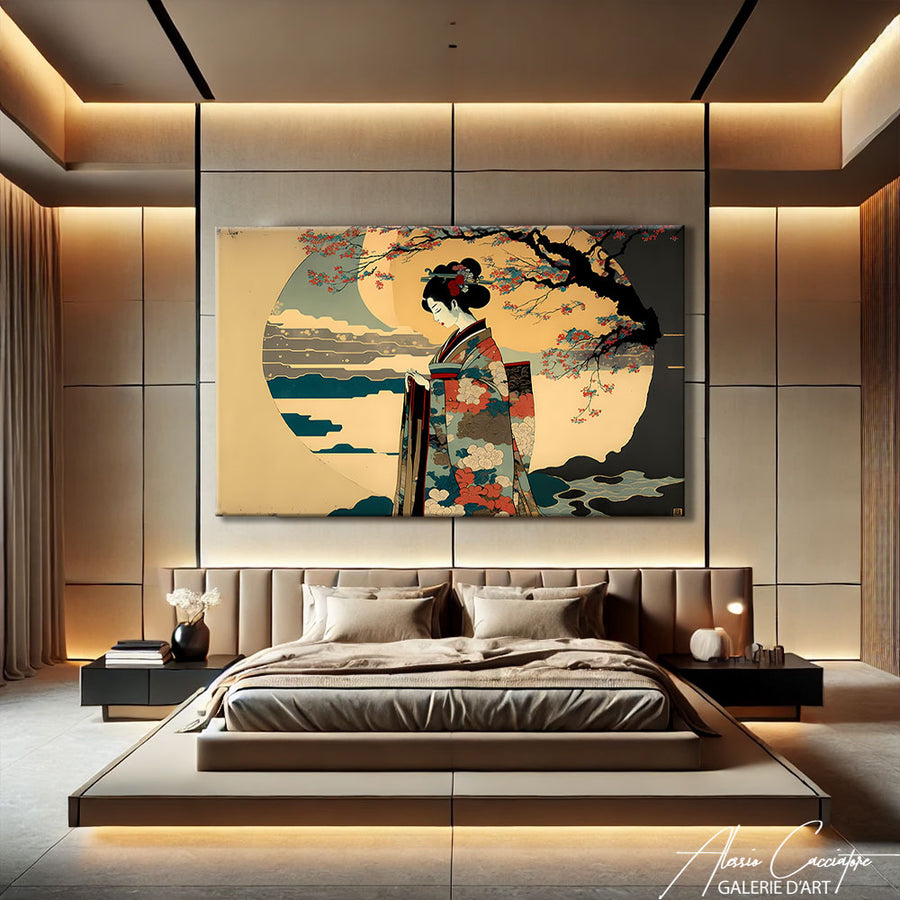 tableau décoration japonais – mise en situation