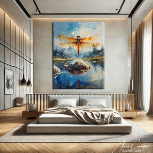 Peinture Libellule Aquarelle