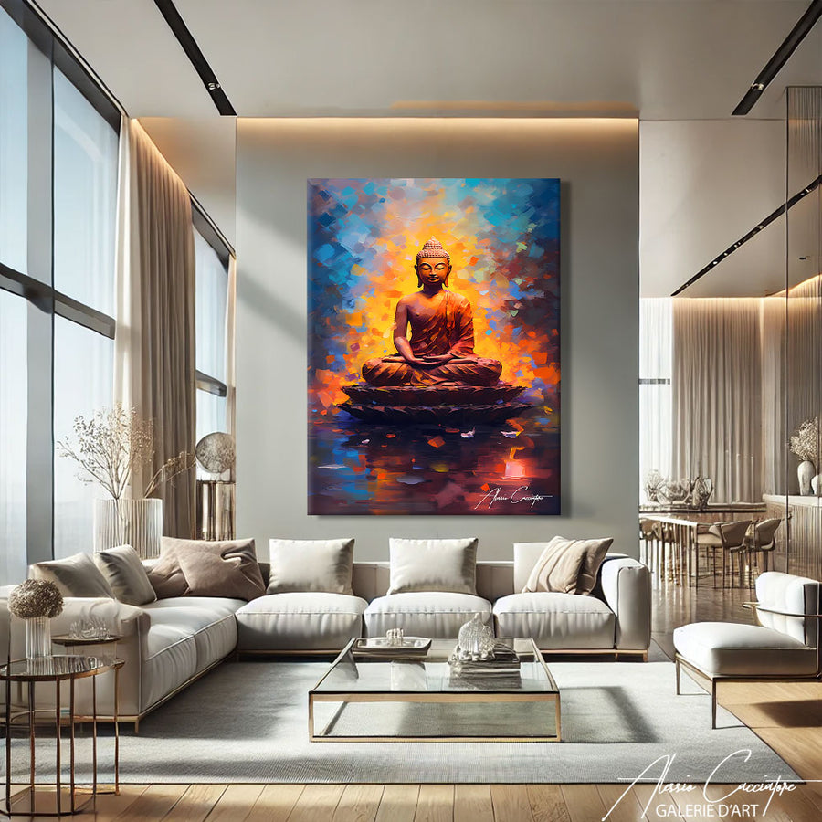 TABLEAU BOUDDHA DÉCORATION – mise en situation