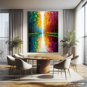 Tableau Forêt Colorés