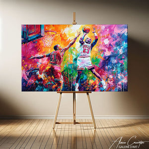 TABLEAU BASKET COLORÉ AlessioCacciatore