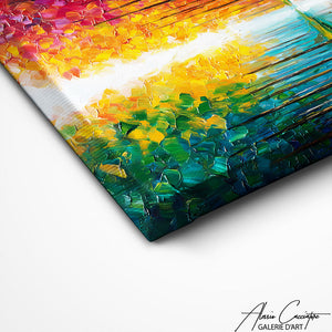 TABLEAU AQUARELLE FORET AlessioCacciatore