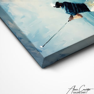 TABLEAU GOLFEUR ABSTRAIT AlessioCacciatore