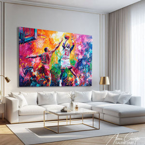 TABLEAU BASKET COLORÉ AlessioCacciatore