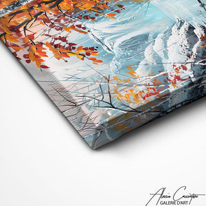 TABLEAU MONTAGNE HIVER Alessio Cacciatore