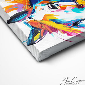TABLEAU CHEVAL MULTICOLORE Alessio Cacciatore