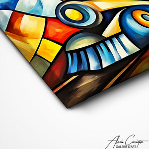 Art Mural Peinture Forme Géométrique