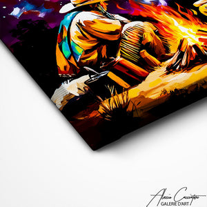 TABLEAU WESTERN POP ART Alessio Cacciatore
