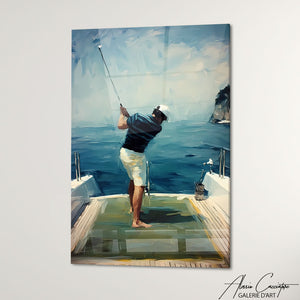 TABLEAU GOLFEUR ABSTRAIT AlessioCacciatore