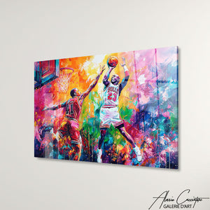 TABLEAU BASKET COLORÉ AlessioCacciatore