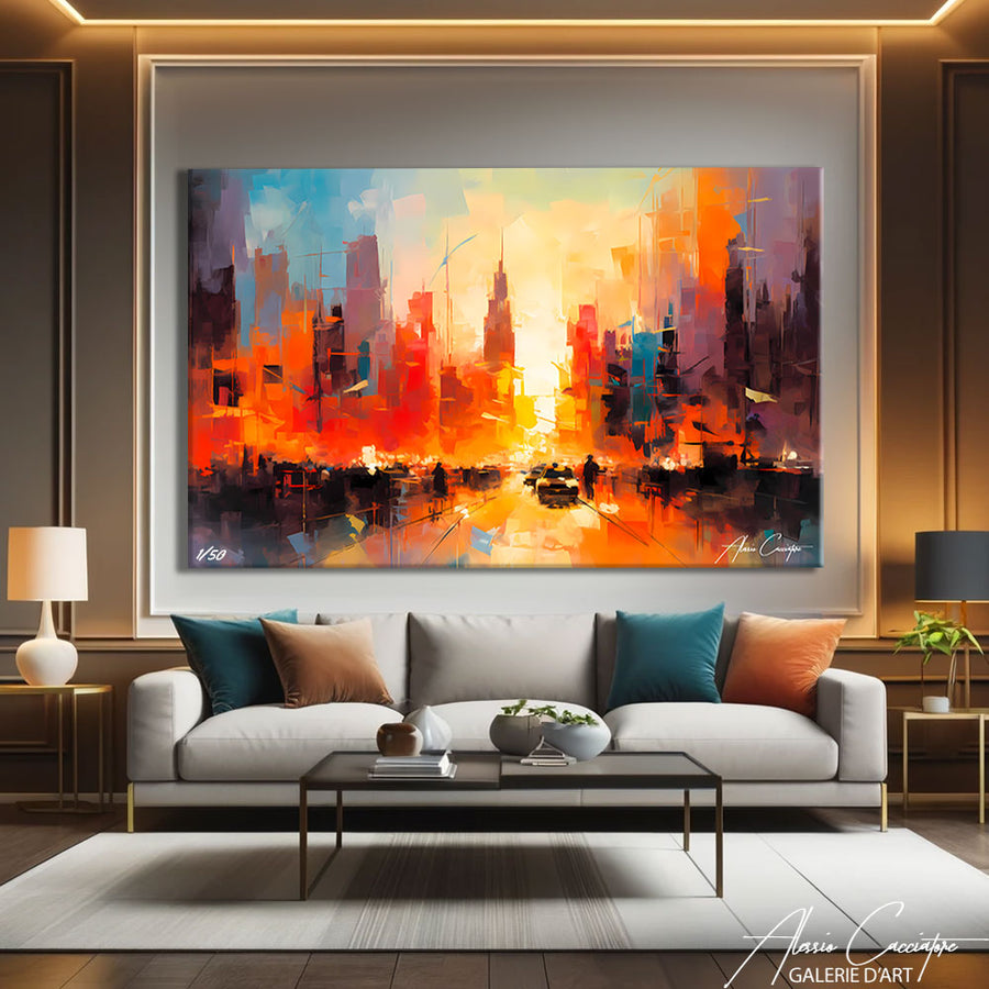 Tableau New York Art – mise en situation