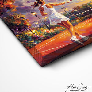 Art Mural Tennis Femme