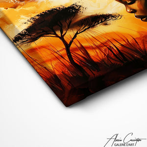 TABLEAU PEINTURE AFRIQUE Alessio Cacciatore