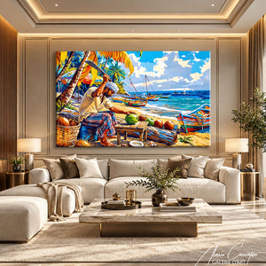 Peinture Plage Tropicale