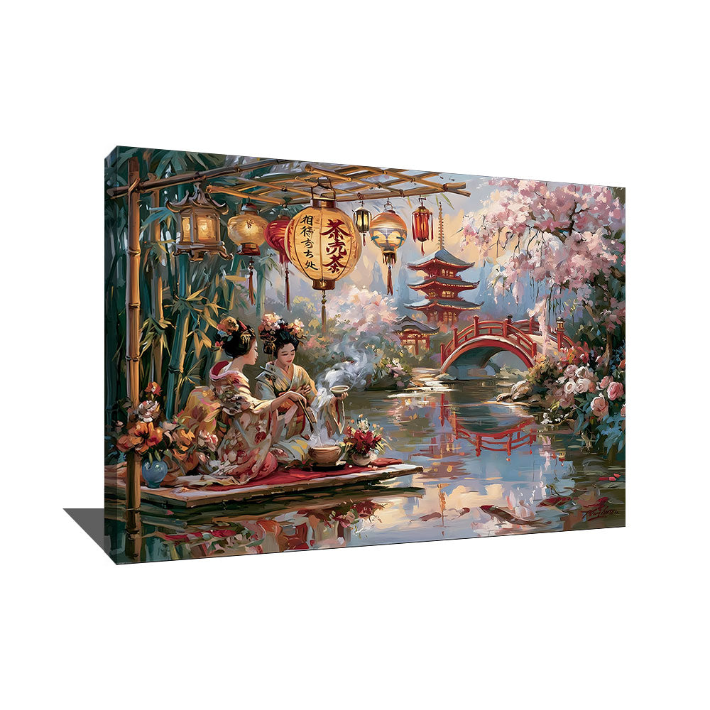 TABLEAU GEISHA JAPONAIS