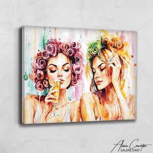 Tableau Aquarelle Abstrait