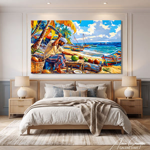 Toile Plage Tropicale